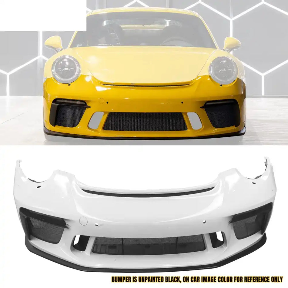 12-19 Porsche 911 991 to 991.2 GT3 Style Front Bumper Conversion +DRL