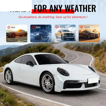 12-19 Porsche 911 991 to 992 Turbo SD Style Front Bumper Cover w/ DRL