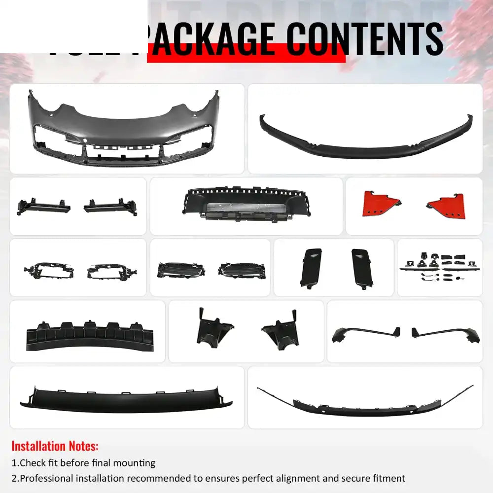 12-19 Porsche 911 991 to 992 Turbo SD Style Front Bumper Cover w/ DRL