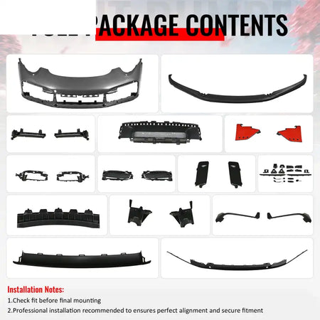 12-19 Porsche 911 991 to 992 Turbo SD Style Front Bumper Cover w/ DRL