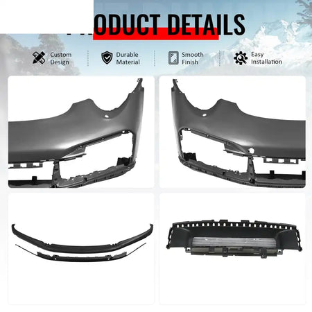 12-19 Porsche 911 991 to 992 Turbo SD Style Front Bumper Cover w/ DRL
