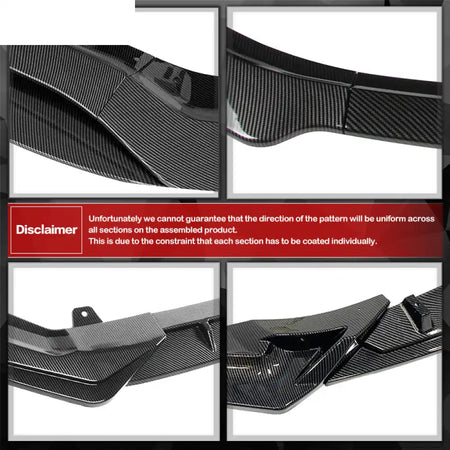 15-21 Subaru WRX STI CS Style Front Bumper Lip 3PC