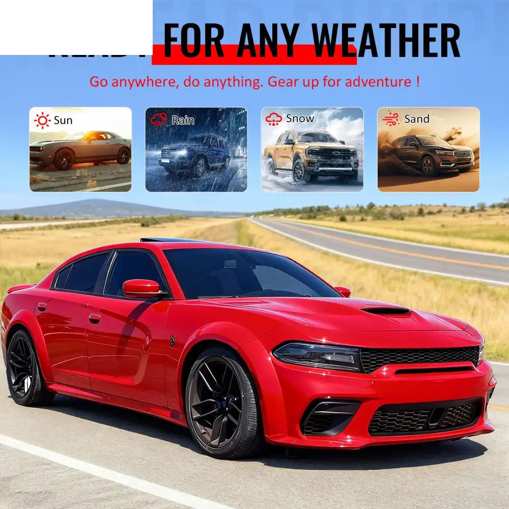 15-23 Dodge Charger Front + Rear Bumper Cover + Fender Flare +Diffuser