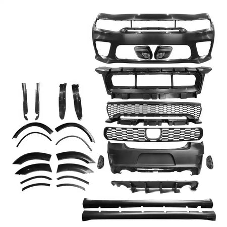 15-23 Dodge Charger Front Rear Bumper Cover with Side Skirts/Diffuser