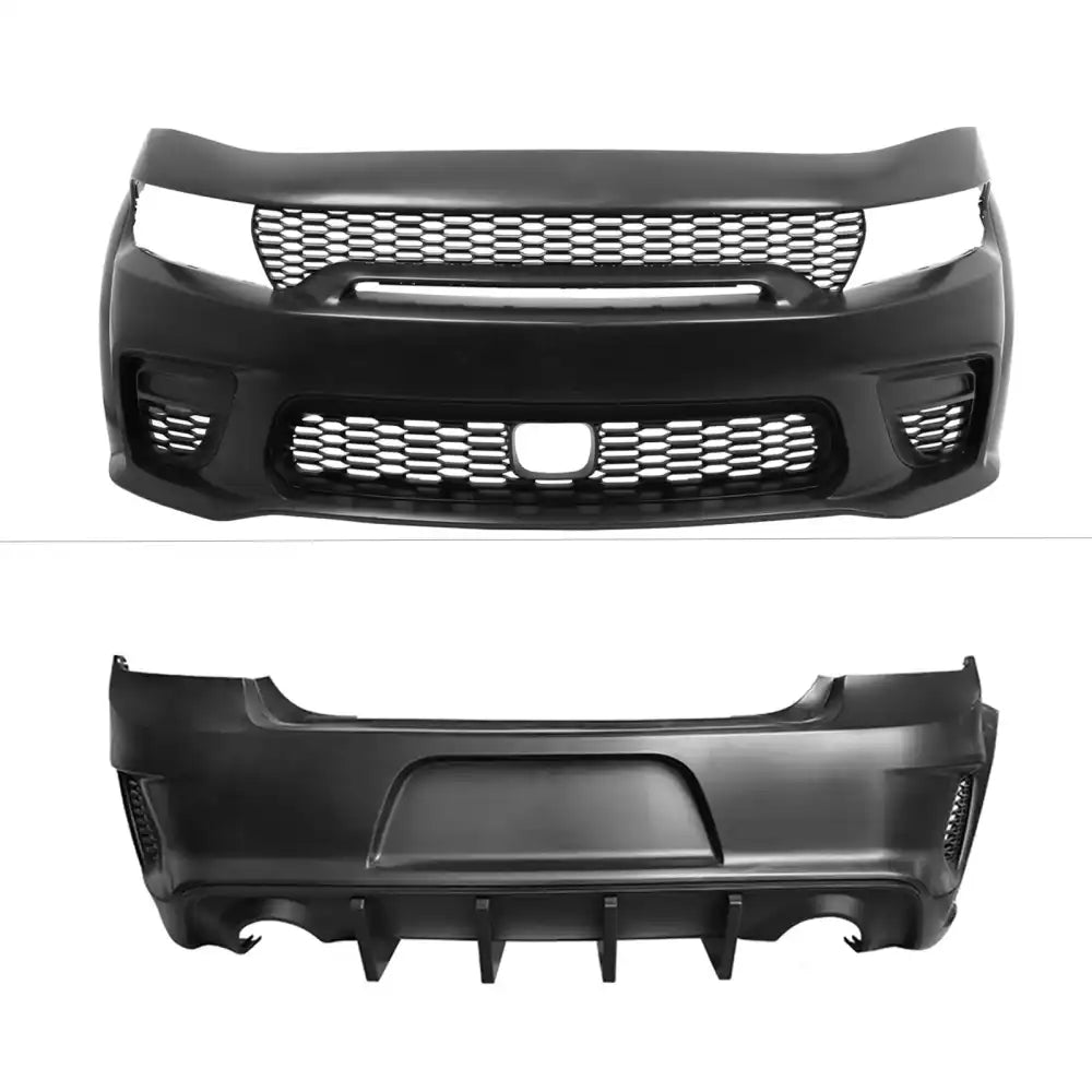 15-23 Dodge Charger Front Rear Bumper Cover with Side Skirts/Diffuser