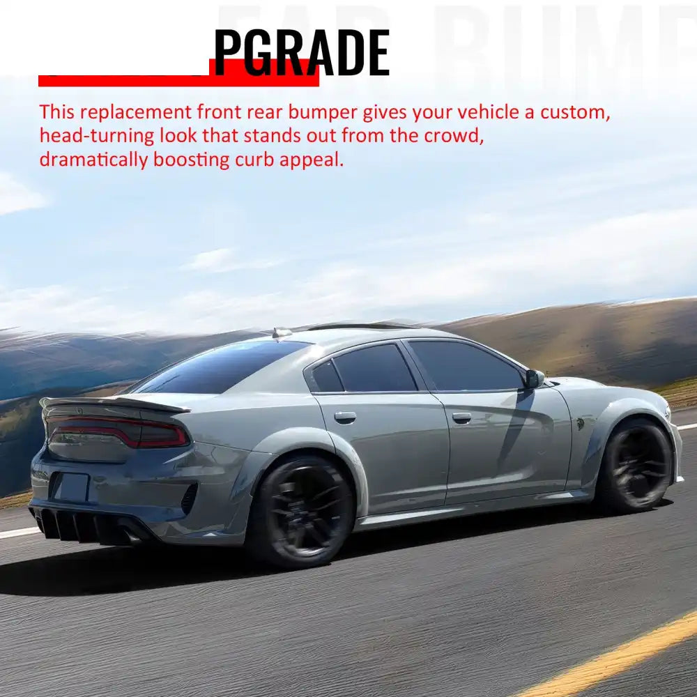 15-23 Dodge Charger Front Rear Bumper Cover with Side Skirts/Diffuser