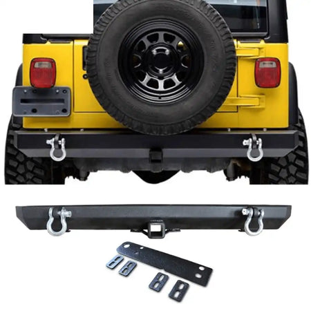 1987-2006 Jeep Wrangler YJ TJ Rock Crawler Powder Rear Bumper Guard