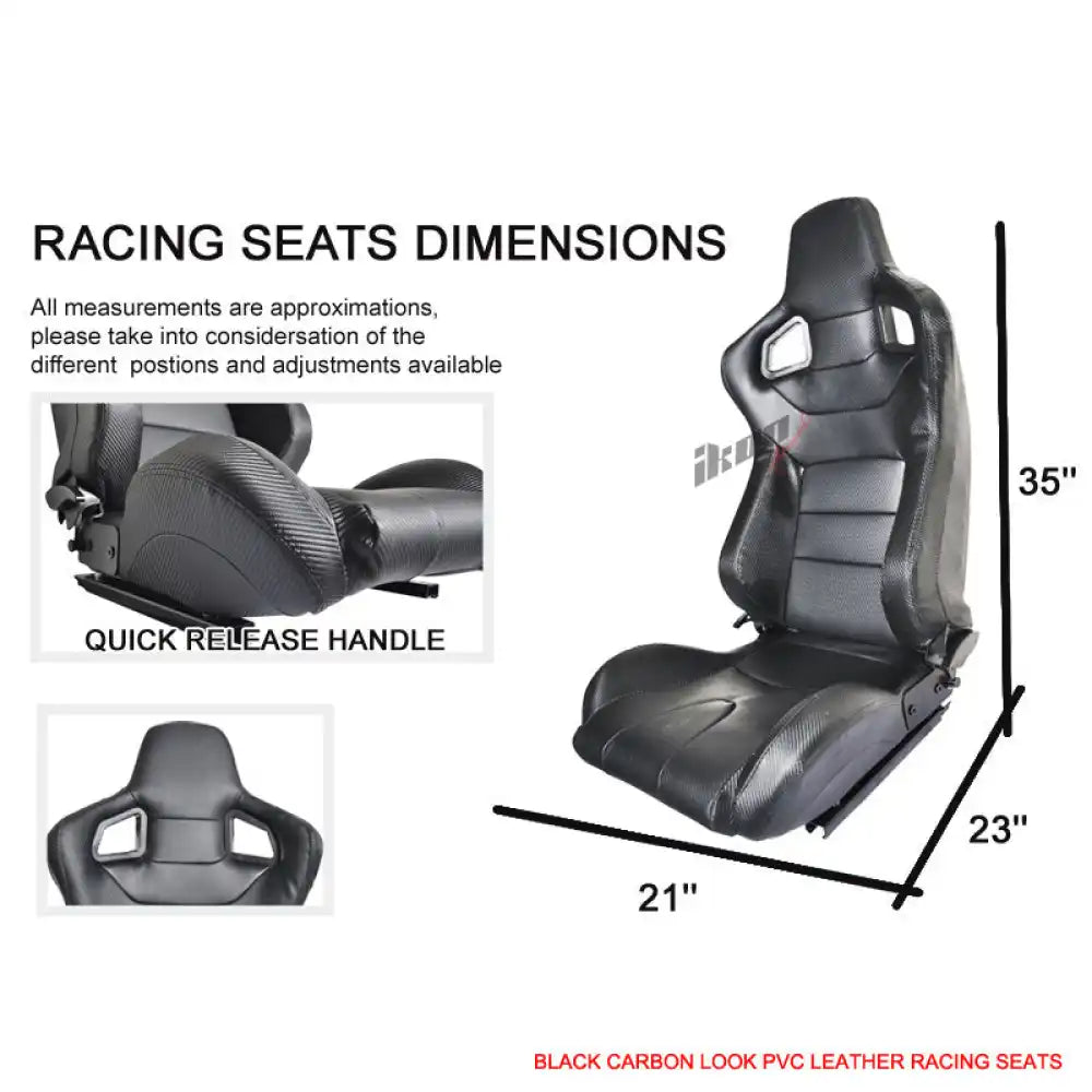 1990-1999 Toyota MR2 W20 SW20 Chassis Racing Seats + Bracket