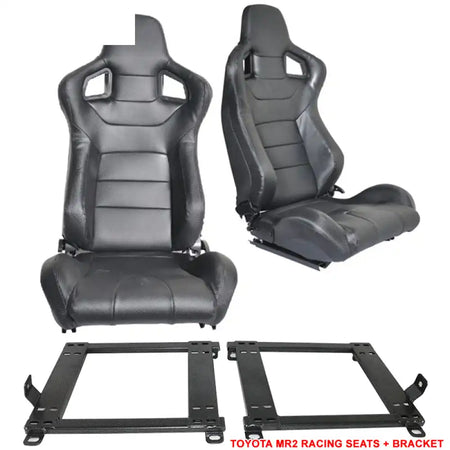 1990-1999 Toyota MR2 W20 SW20 Chassis Racing Seats + Bracket