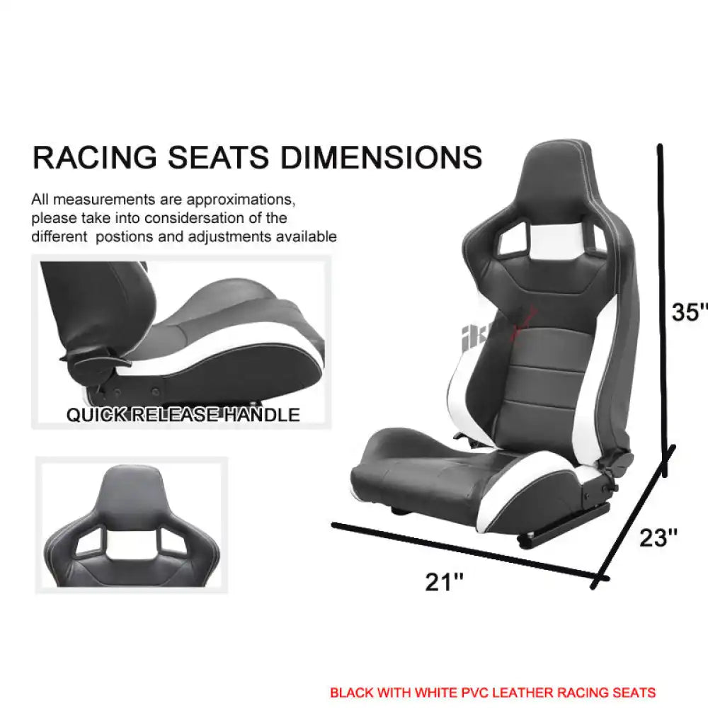 1990-1999 Toyota MR2 W20 SW20 Chassis Racing Seats + Bracket