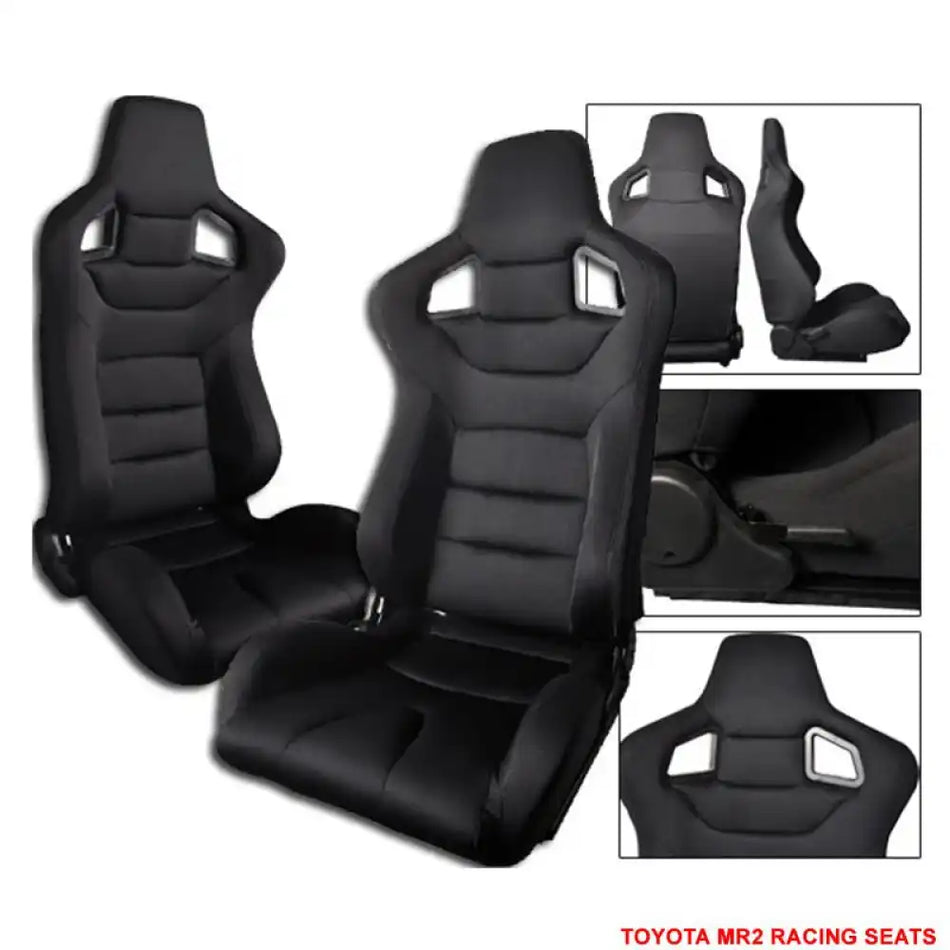 1990-1999 Toyota MR2 W20 SW20 Chassis Racing Seats + Bracket