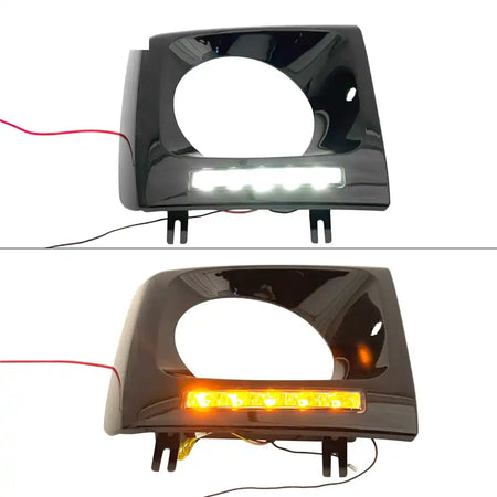 1990-2018 Benz W463 G500 G550 G55 G63 G65 Gloss Black Headlight Bezels