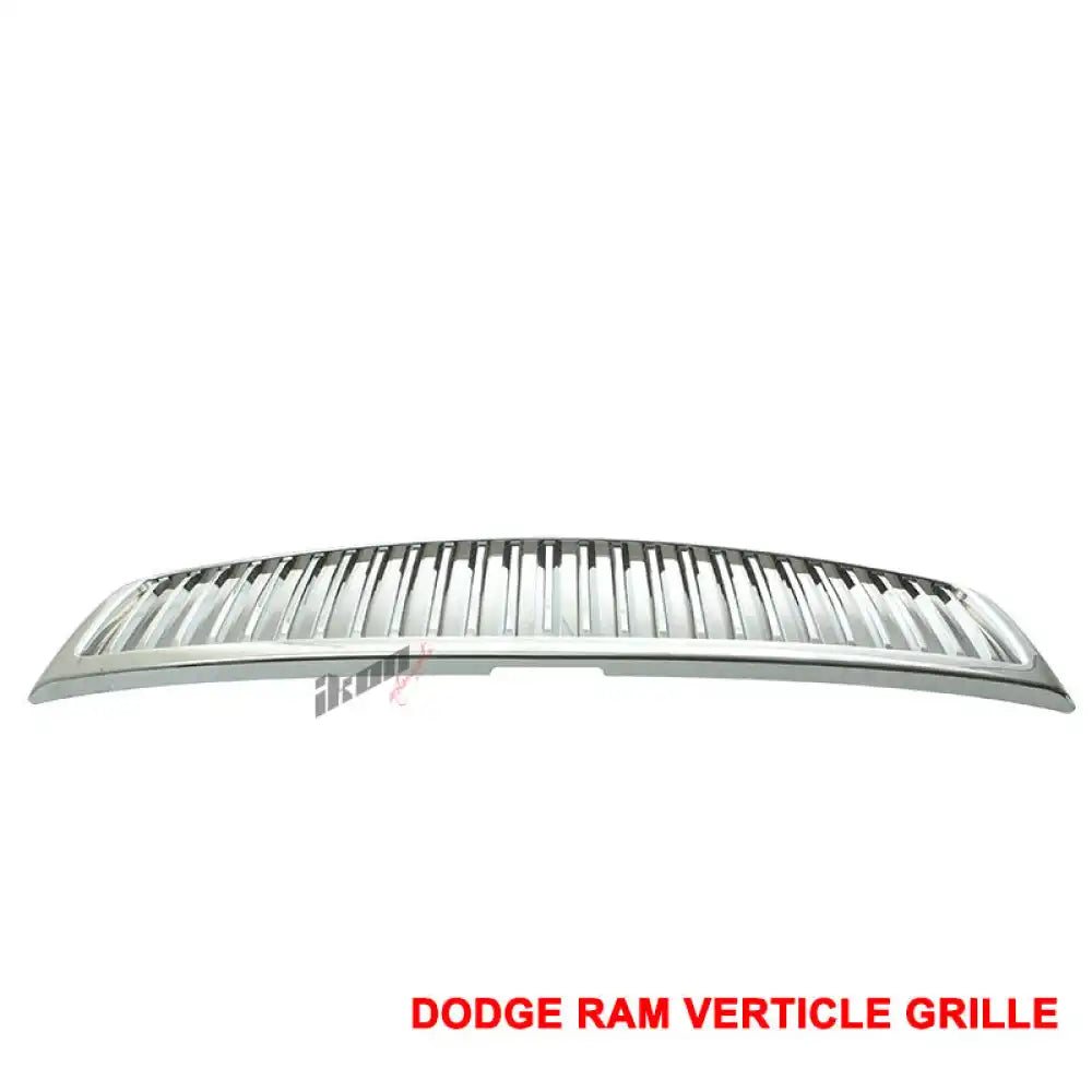 1994-2002 Dodge Ram 1500 2500 3500 Chrome Vertical Grille Unpainted