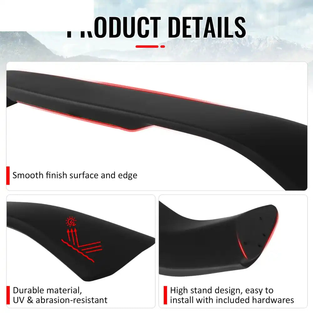 1996-2000 Honda Civic Coupe Rear Trunk Spoiler ABS w/ LED Light
