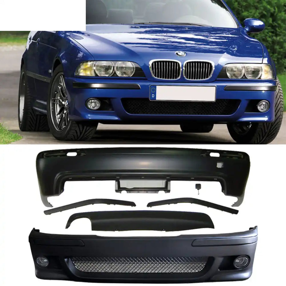 1997-2003 BMW E39 5-Series M5 Front Bumper w/ Fog Cover & Rear Bumper