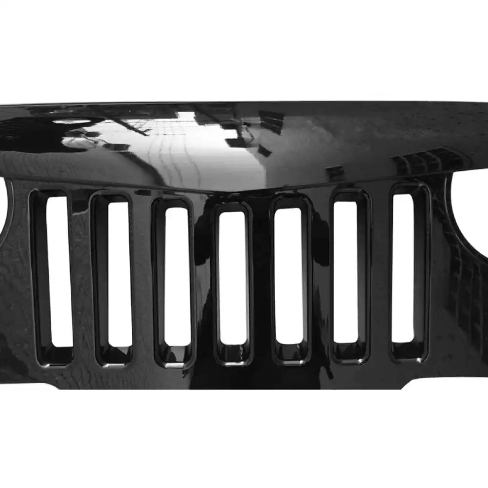 1997-2006 Jeep Wrangler TJ V1 Angry Bird Style Grille Gloss Black ABS
