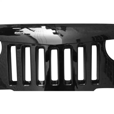 1997-2006 Jeep Wrangler TJ V1 Angry Bird Style Grille Gloss Black ABS
