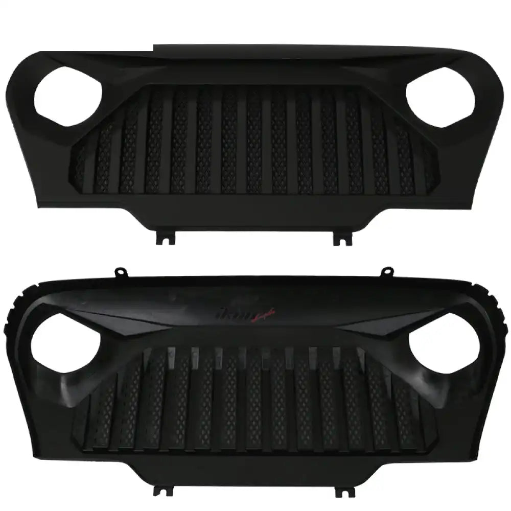 1997-2006 Jeep Wrangler TJ V2 Topfire Monster Hood Matte Mesh Grill