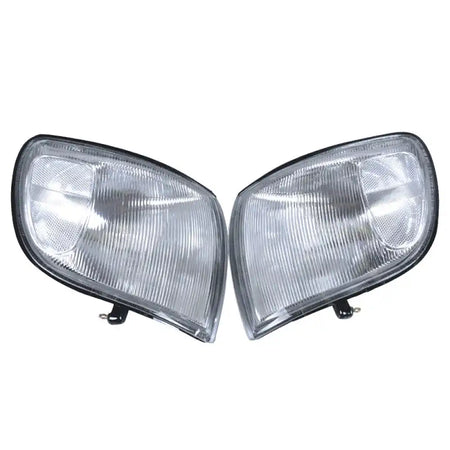 1998-2000 Toyota Sienna Clear Corner Lamps Turn Signal Lights Pair