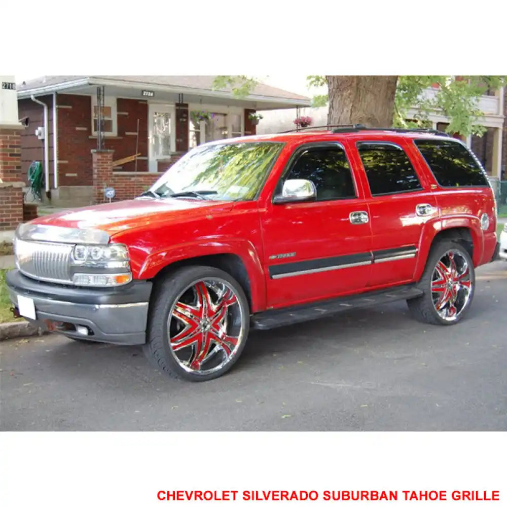 1999-2002 Chevy Silverado Suburban Tahoe Vertical Chrome Grille ABS