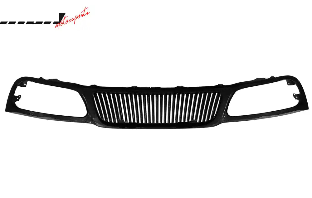 1999-2003 Ford F-150 Vertical Style Black Front Upper Mesh Grille ABS Black