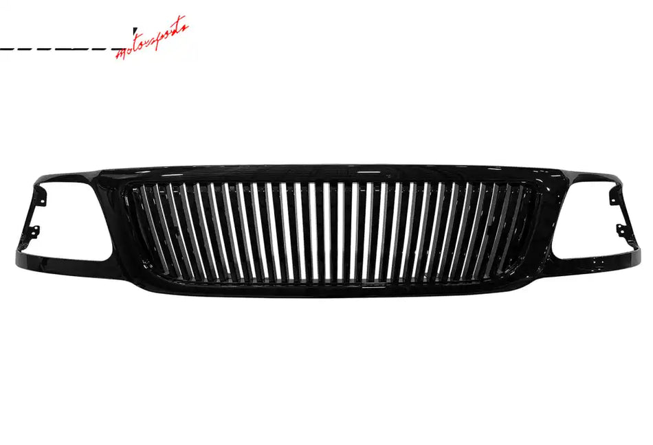 1999-2003 Ford F-150 Vertical Style Black Front Upper Mesh Grille ABS Black