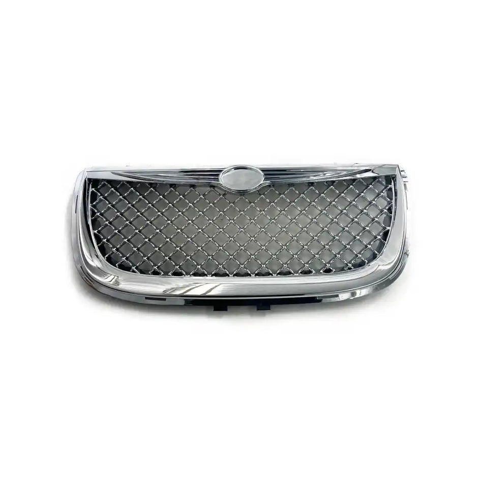 1999-2004 Chrysler 300M Chrome Front Bumper Hood Upper Mesh Grille Black & Silver