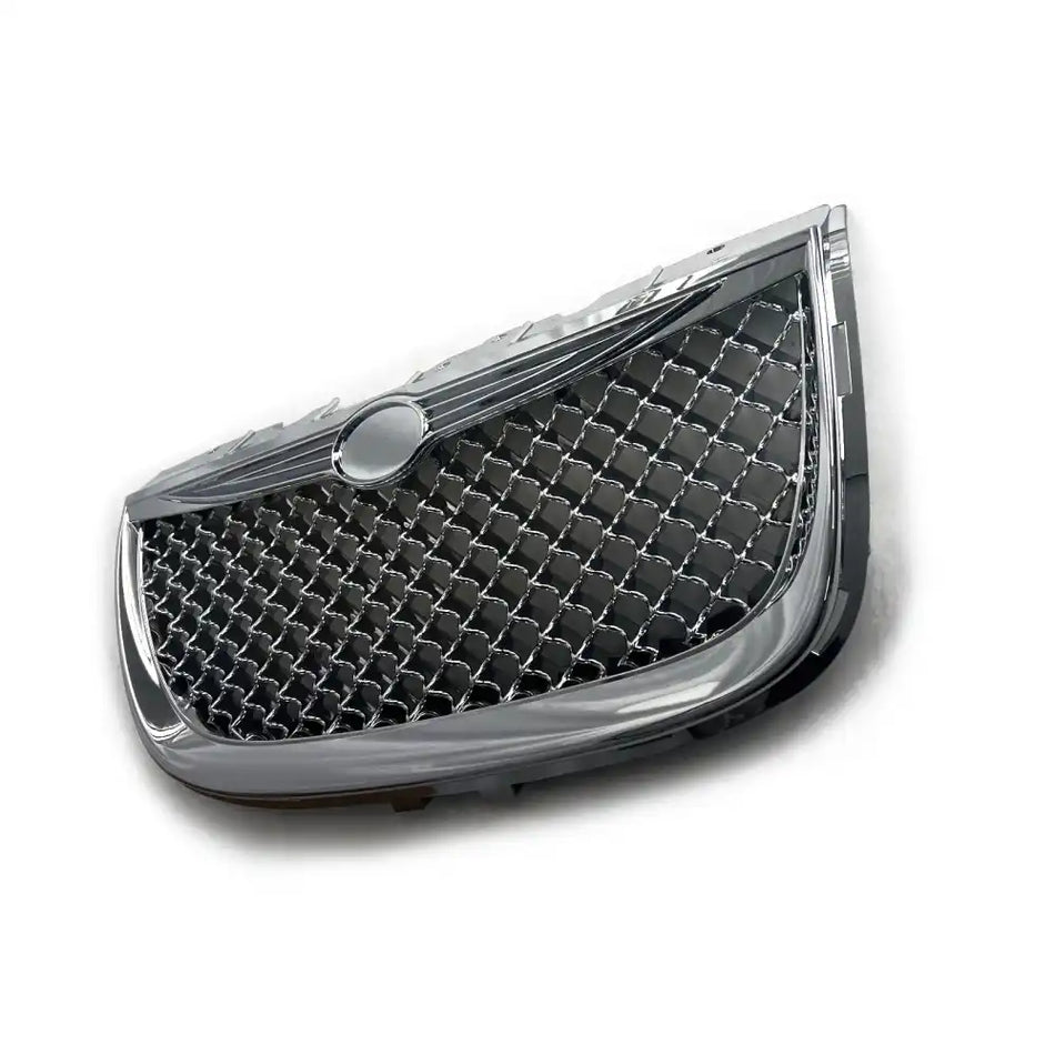 1999-2004 Chrysler 300M Chrome Front Bumper Hood Upper Mesh Grille Black & Silver