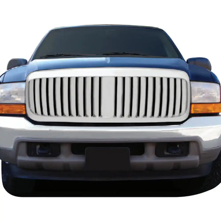 1999-2004 Ford F-250 Super Duty Vertical Chrome Front Upper Grille ABS