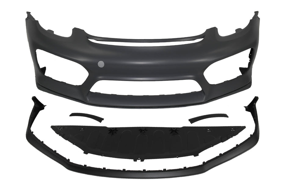 2013-2016 Porsche 981 Cayman Boxster, GT4 Style Front Bumper w/DRL w/o HL Washer WASHER