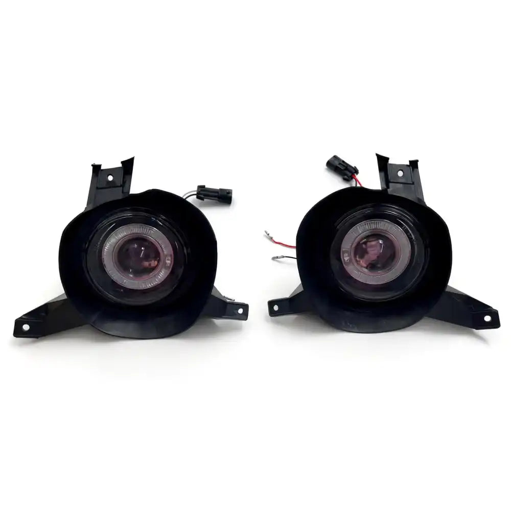 2001-2005 Ford Explorer Black Front Bumper Side Fog Lights Pair