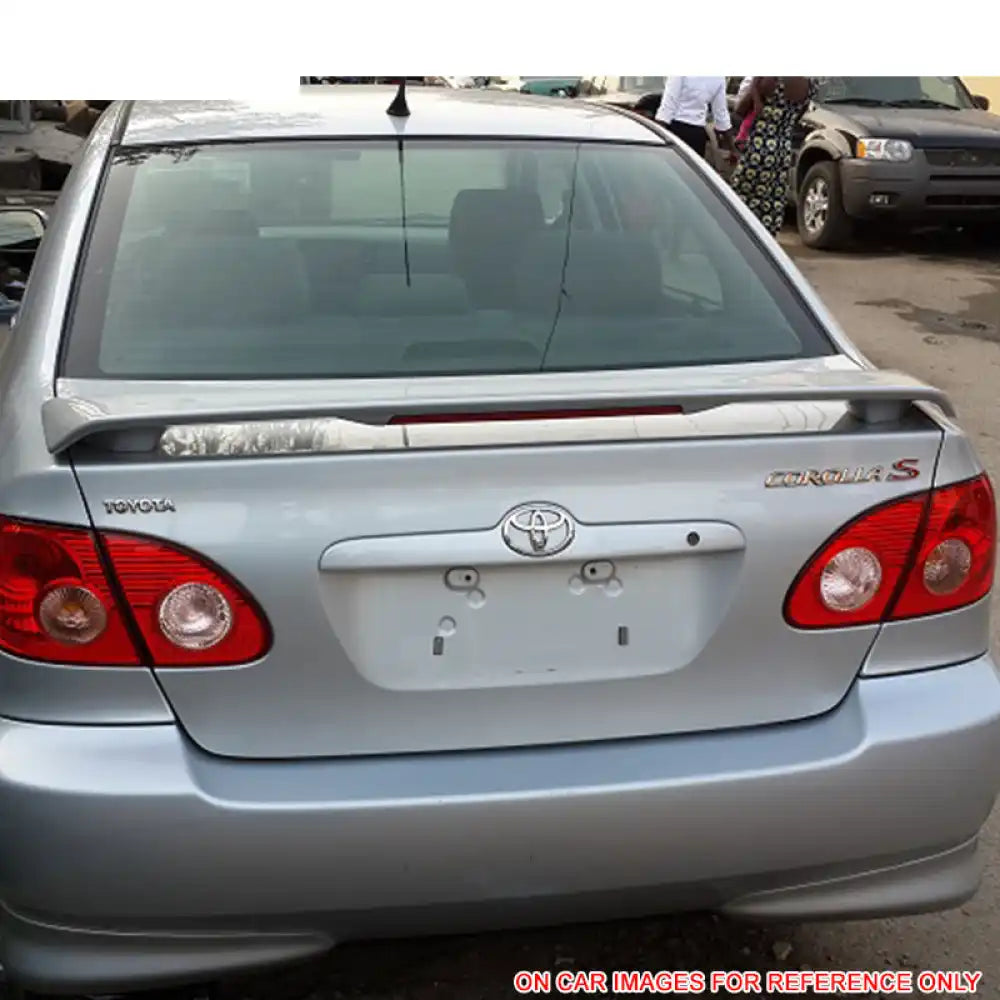 2003-08Ã Toyota Corolla OE Gloss Black Rear Spoiler Wing & Brake Light