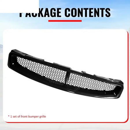 2003-2007 Infiniti G35 Coupe 2-Door JDM Style Front Bumper Upper Grille Replacement Carbon Fiber Print ABS Carbon Fiber
