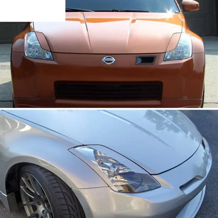 2003-2008 Nissan 350Z 2Dr Headlight Eyelids Eyebrows Cover ABS