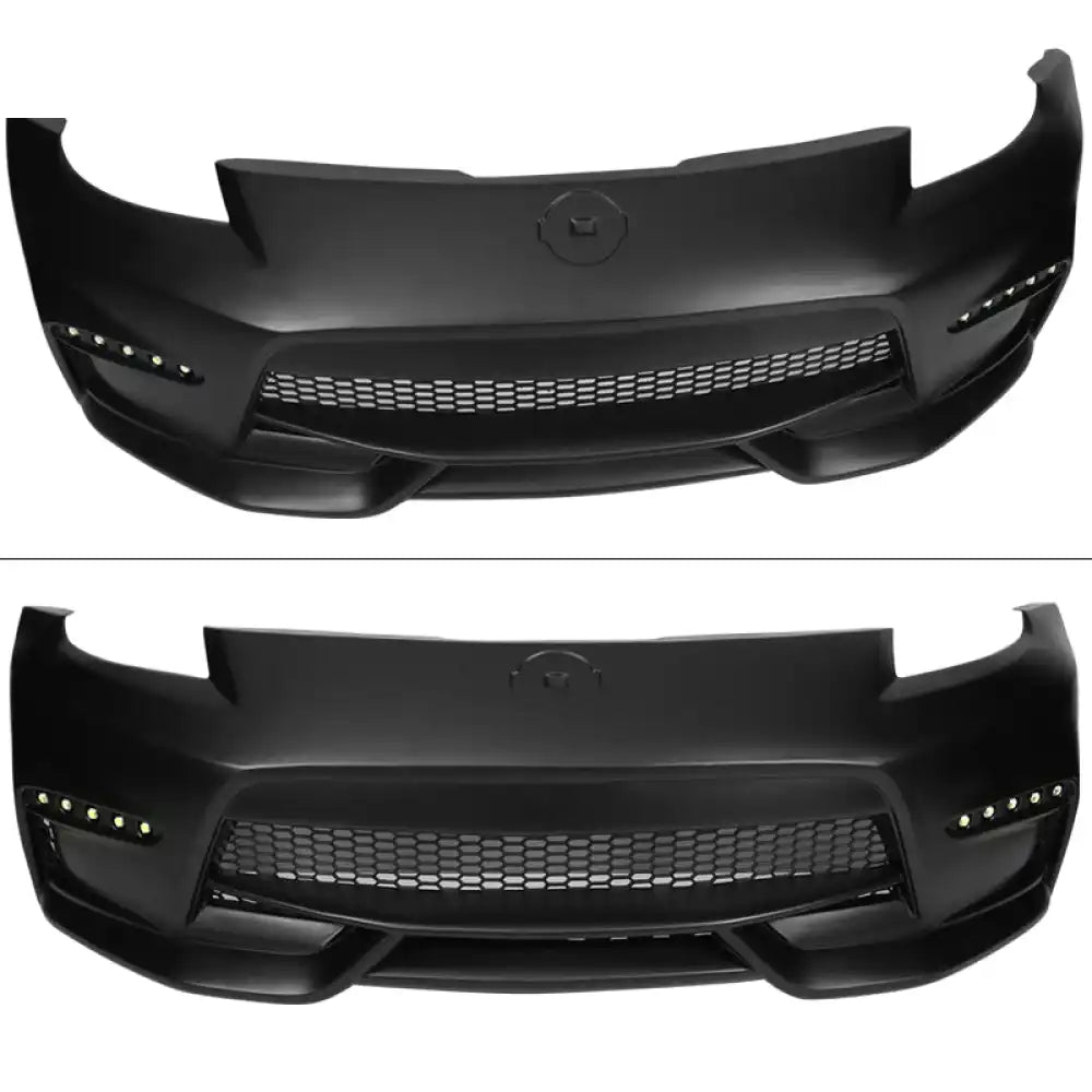 2003-2008 Nissan 350z to 370z Front Bumper Conversion NIS Style Black PP