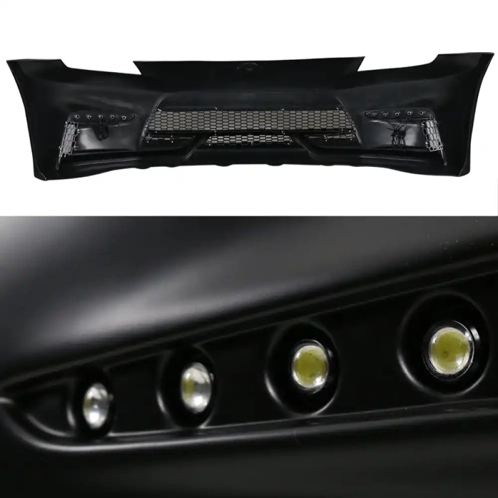 2003-2008 Nissan 350z to 370z Front Bumper Conversion NIS Style Black PP