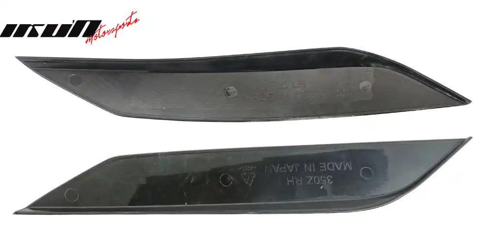 2003-2009 Nissan 350Z Painted #KH3 Black Headlight Eyelids Eyebrows Painted #KH3 Black Obsidian/Super Black