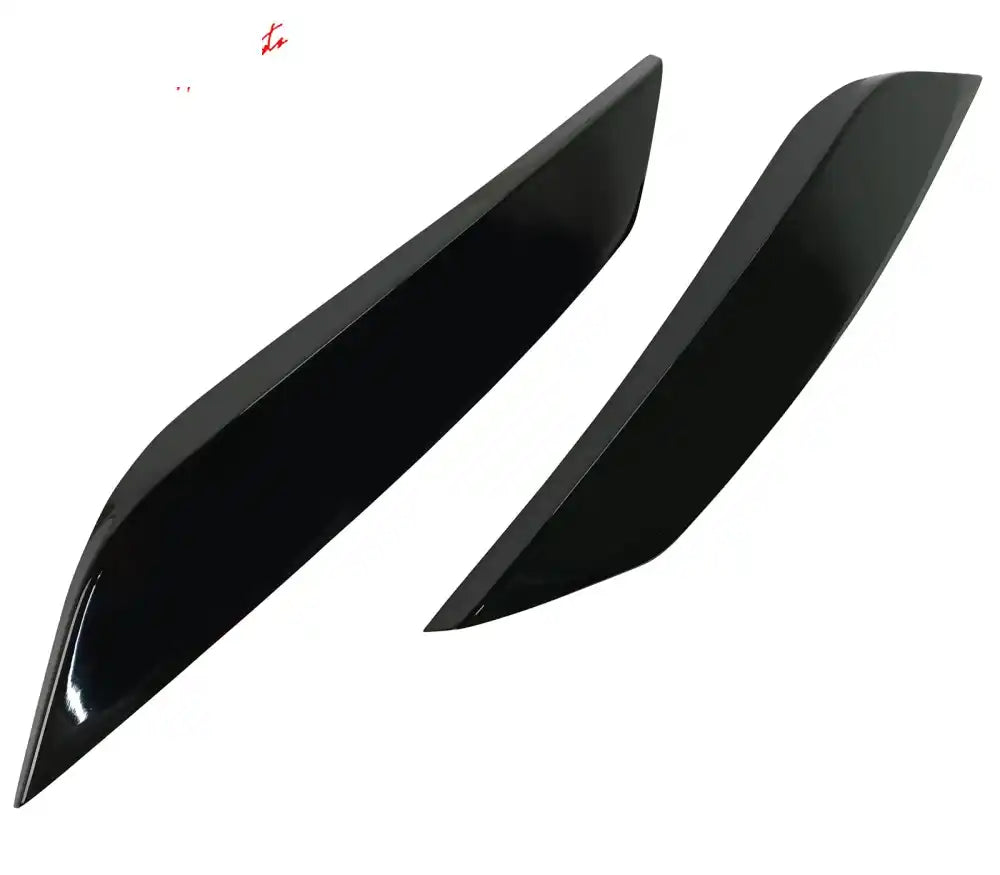 2003-2009 Nissan 350Z Painted #KH3 Black Headlight Eyelids Eyebrows Painted #KH3 Black Obsidian/Super Black
