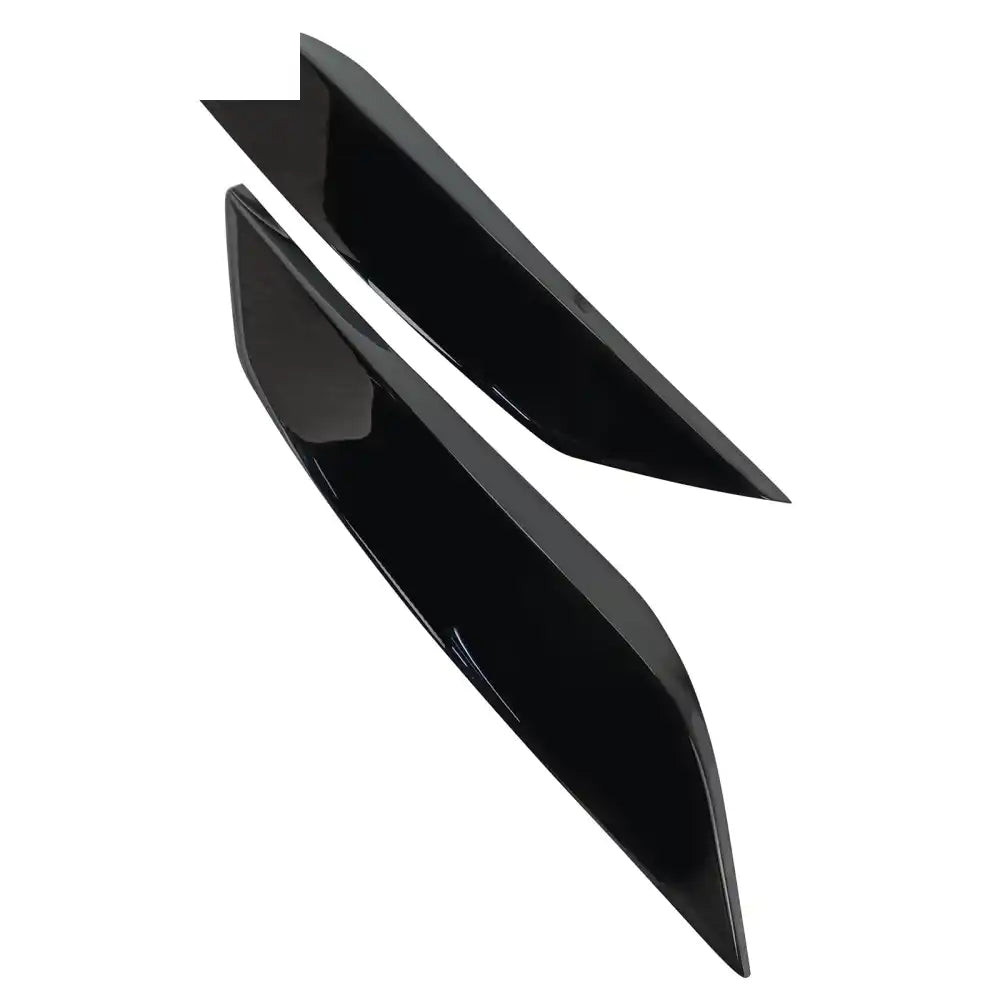 2003-2009 Nissan 350Z Painted #KH3 Black Headlight Eyelids Eyebrows Painted #KH3 Black Obsidian/Super Black