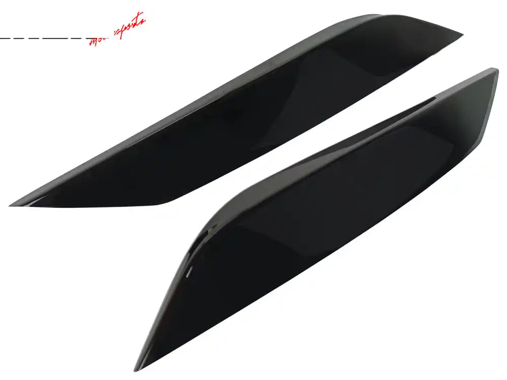 2003-2009 Nissan 350Z Painted #KH3 Black Headlight Eyelids Eyebrows Painted #KH3 Black Obsidian/Super Black