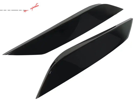 2003-2009 Nissan 350Z Painted #KH3 Black Headlight Eyelids Eyebrows Painted #KH3 Black Obsidian/Super Black