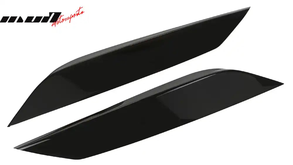 2003-2009 Nissan 350Z Painted #KH3 Black Headlight Eyelids Eyebrows Painted #KH3 Black Obsidian/Super Black