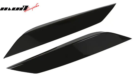 2003-2009 Nissan 350Z Painted #KH3 Black Headlight Eyelids Eyebrows Painted #KH3 Black Obsidian/Super Black