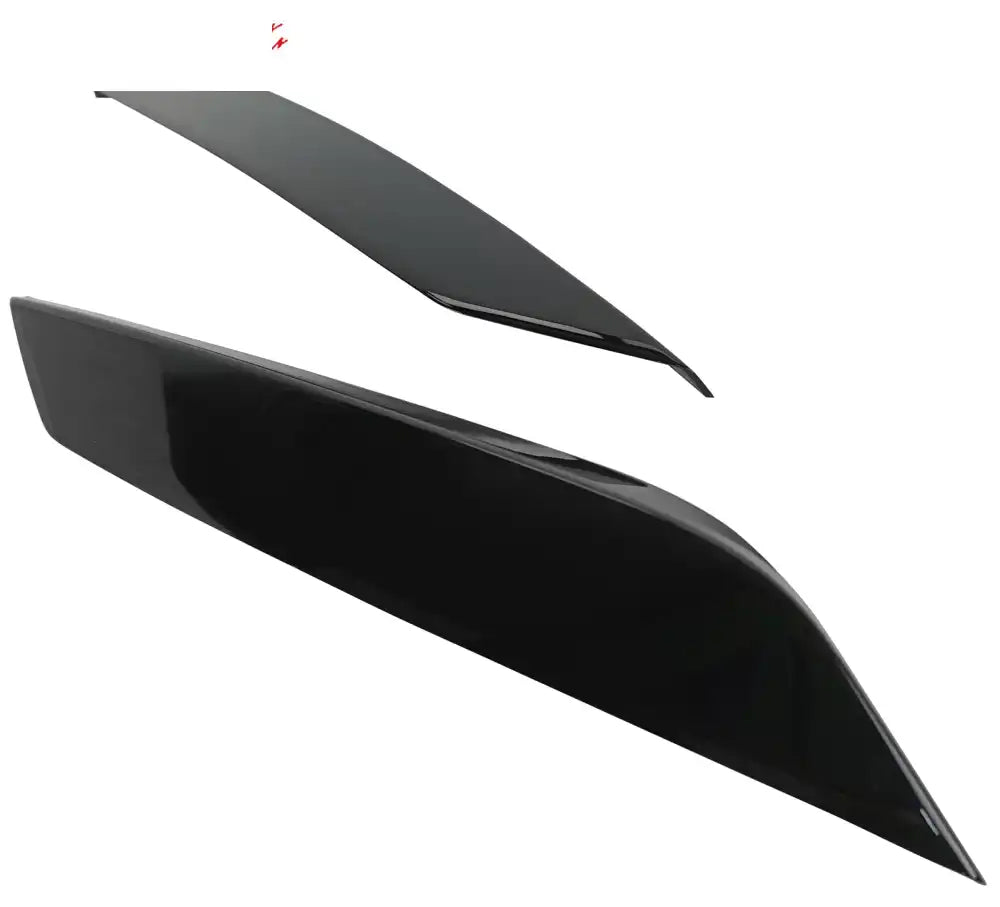 2003-2009 Nissan 350Z Painted #KH3 Black Headlight Eyelids Eyebrows Painted #KH3 Black Obsidian/Super Black