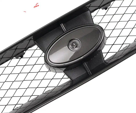 2004-2005 Subaru Impreza STI Style Front Bumper Grille Gloss Black ABS