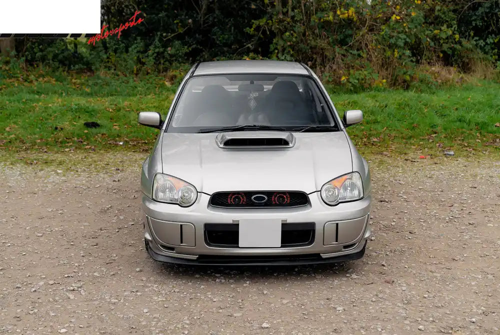 2004-2005 Subaru Impreza STI Style Front Bumper Grille Gloss Black ABS