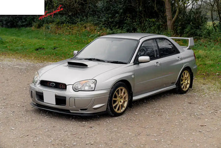 2004-2005 Subaru Impreza STI Style Front Bumper Grille Gloss Black ABS