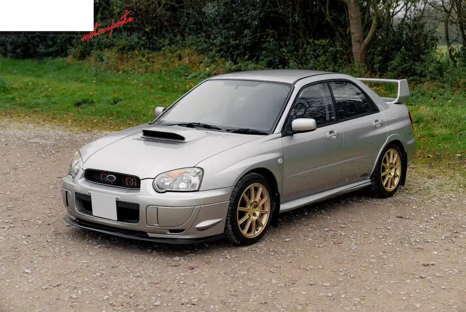 2004-2005 Subaru Impreza STI Style Front Bumper Grille Gloss Black ABS