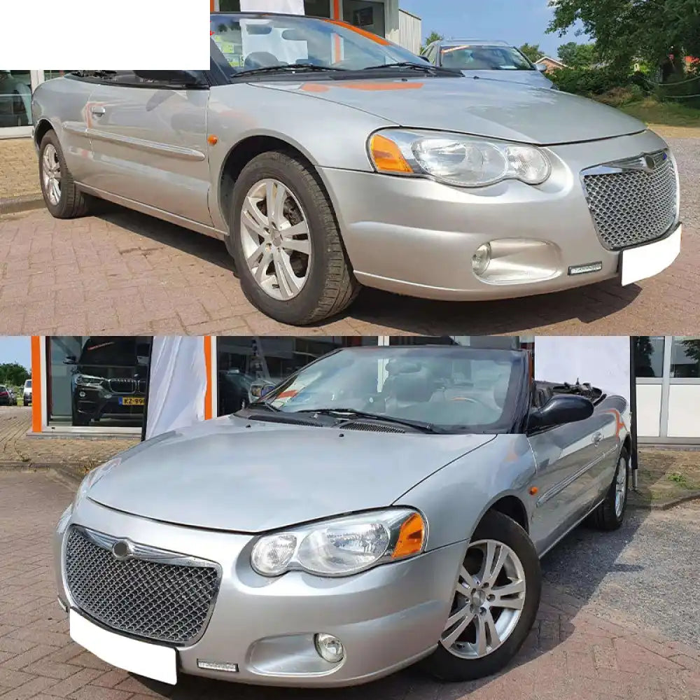 2004-2006 Chrysler Sebring B Style Chrome Front Bumper Grille ABS