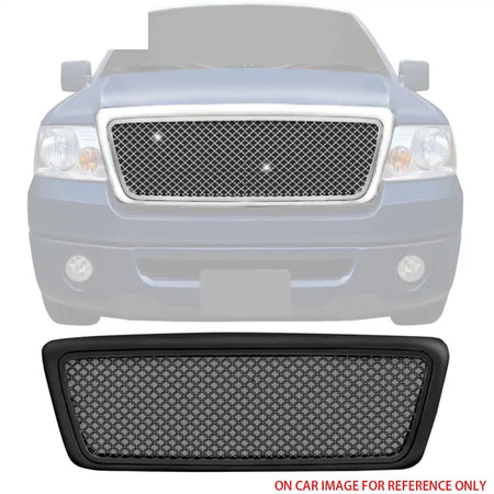 2004-2008 Ford F-150 Mesh Style Black Front Upper Mesh Grille ABS Black